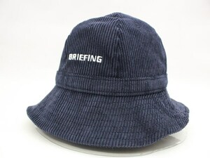 新品 ブリーフィング コーデュロイ ベルハット BREIFING CORDUROY BELL HAT ネイビー （L） 9535