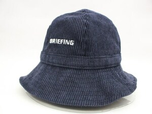 新品　ブリーフィング　コーデュロイ　ベルハット　BREIFING CORDUROY BELL HAT ネイビー （M） 9534