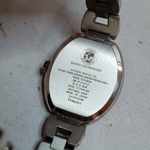 【動作品】シチズン EXCEED 電波ソーラー エコドライブ H058-T019684 CITIZEN エクシード チタン シェル文字盤 デイト レディース 腕時計の画像10