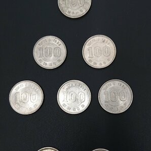 [9304-802S] 100円硬貨 昭和34年 昭和38年 昭和39年 昭和41年 計10枚 【中古】 現状販売 オリンピック記念 稲 銀貨 額面1000円の画像5