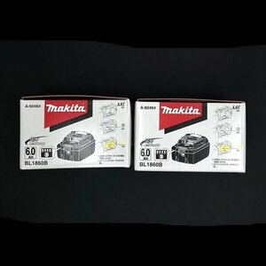 [9304-013] Makita BL1860B バッテリ 6.0Ah DC18V マキタ Li-ion バッテリー 未使用品 中古品 2個 セット 電動 工具 DIY