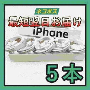 5本1m iPhone 充電器 Apple純正品質 白 品質 充電ケーブル 匿名配送 品質 白 白 ケーブル 本日発送(7RZ)