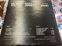 Keith Jarrett★中古LP国内盤「キース・ジャレット～フェイシング・ユー」 _画像2