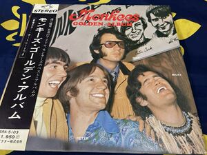 The Monkees★中古LP国内盤帯付「モンキーズ～ゴールデン・アルバム」ポートレート付 