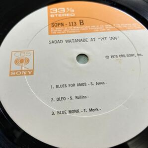 渡辺貞夫★中古LP国内盤「アット・ピット・イン」 の画像4