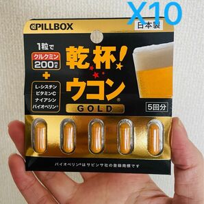 ピルボックス 乾杯ウコンGOLD 5粒X10