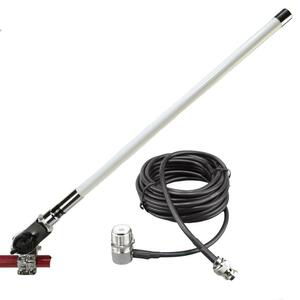 55cm long antenna ( white )+ roof top carrier antenna base ( silver )RB-46+RG58(3D-2V corresponding ) coaxial cable 5m MJL-BNC[flima correspondence ]