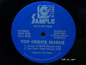 ★☆Top Choice Clique「Peace Of Mind / You Can't Deal」☆★5点以上で送料無料!!!