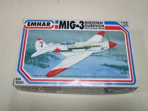 1/72 エマー（EMHAR） ロシア軍　ミコヤングレビッチMiG-3　2機分　プラモデル