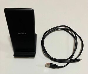 【新品未使用】アンカー Anker PowerWave Stand ワイヤレス充電器 ブラック 説明書付き 動作確認済