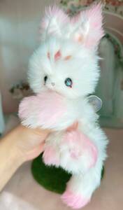  spring. flower from birth ... Chan soft toy art doll illusion ... hand made feather pink moveable ~U.cuddle~