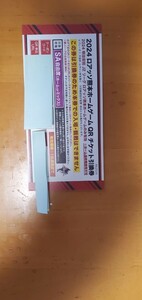 2024ロアッソ熊本ホームゲームQRチケット引換券 SA席(ホームorミックス)　1枚