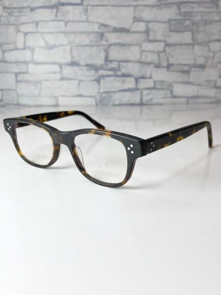 MOSCOT ZETZ モスコット ビンテージ ウェリントン型 マットブラウンデミ 眼鏡 良品