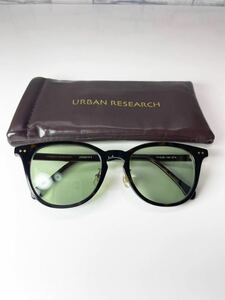 廃盤品 URBAN RESEARCH URS2015-3 アーバンリサーチ ウェリントン型 ブラウンデミ （度入り）サングラス 良品