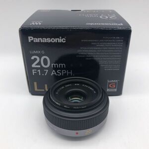 6w3 美品 Panasonic LUMIX G 20mm F1.7 ASPH. デジカメ用 H-H020 箱付 パナソニック ルミックス カメラ レンズ AF 写真 撮影 1000~