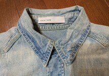 sacaiサカイ sacai luck サカイラック デニムシャツ デニム シャンブレー ダメージデニム M 匿名配送　送料無料_画像6