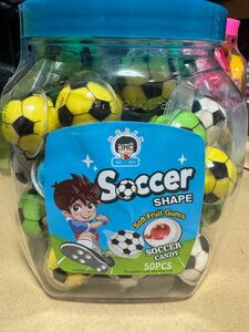 地球グミシリーズサッカーグミ20個 子供お菓子誕生日パーティー プレゼント 輸入菓子 ASMR