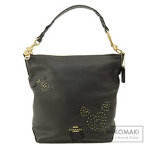 COACH コーチ F46287 ロゴ ハートモチーフ ハンドバッグ レザー レディース 中古_画像1