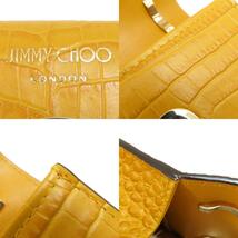 Jimmy Choo ジミーチュウ ロゴ ショルダーバッグ レザー レディース 中古_画像8