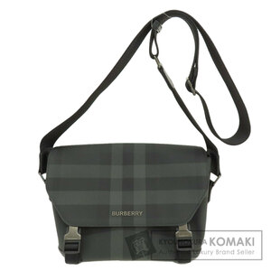 BURBERRY バーバリー チェック柄 ショルダーバッグ PVC レディース 中古