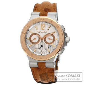 BVLGARI BVLGARY DGP42SGCH Diagono Carib ro303 наручные часы нержавеющая сталь Ostrich K18PG мужской б/у 