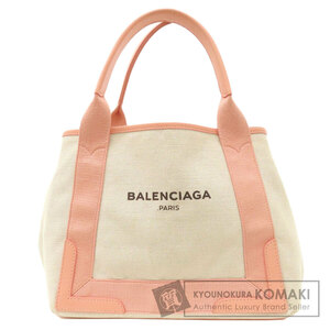 BALENCIAGA バレンシアガ ネイビーカバス トートバッグ キャンバス レディース 中古