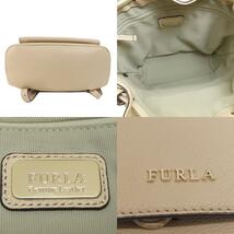 Furla フルラ ロゴ リュック・デイパック レザー レディース 中古_画像4