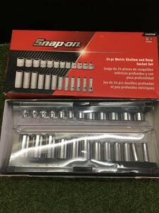 【中古品】スナップオン Snap-on 3/8&quot; ソケットセット 6ポイント ショート&ディープ ミリサイズ 224SFFSM　/　ITFU9FYBKJYS