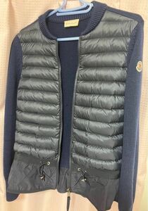 モンクレール MONCLER レディース　ダウン切り替えカーディガン　XS ネイビー