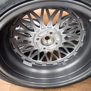 【超美品】STELTH Racing ME01 16×5.5J100-4H OFF +43 165/45R16 ハンコック タイヤセット中古 4本の画像6