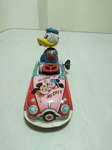 Linemar Tin Windup Disney Donald Duck The Driver line ma-zen my operation Donald Duck The * Driver 