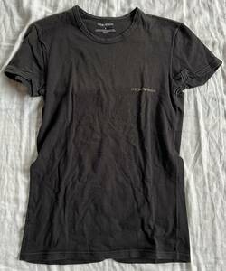  EMPORIO ARMANI 半袖Tシャツ ロゴモチーフ サイズM コットン トップス 男性用 メンズ 定番