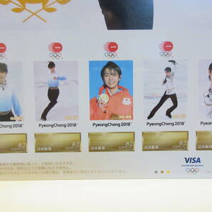 平昌2018冬季オリンピック日本代表選手(フィギュアスケート 男子シングル 羽生結弦) 金メダル フレーム切手 １シートの画像4