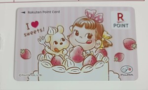 【即決】楽天ポイントカード ペコちゃん 不二家 ペコちゃん オリジナルデザイン Rポイントカード Rakuten Point CARD 未登録 新品 未使用