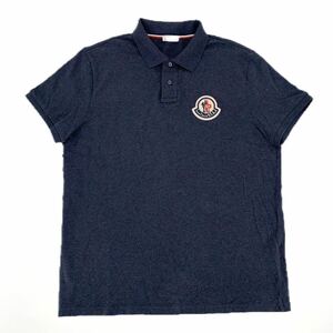 極美品 MONCLER モンクレール ワッペン付き 半袖Tシャツ グレー 2020年 F20918A71100 84556 メンズ XL