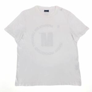 美品 MONCLER モンクレール ワッペン付き 刺繍 ロゴ 半袖Tシャツ ブラック 2021年 H10918C00026 829H8 メンズ Lの画像2