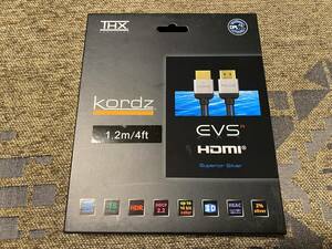 ☆新品 未使用！Kordz HDMIケーブル EVS-HD0120R 1.2m☆コーヅ