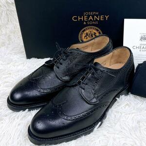  unused class JOSEPH CHEANEY & SONSchi- knee HEYFORD R Wing chip 7Fsafia-no business shoes leather shoes box attaching 