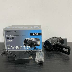 VV58 ビデオカメラ 映像家電 ビクター Victor Everio GZ-HD3-B 200x FAR ハイビジョンカメラ