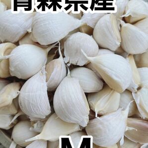 青森県産　福地ホワイト六片　Mサイズ　バラ　500g