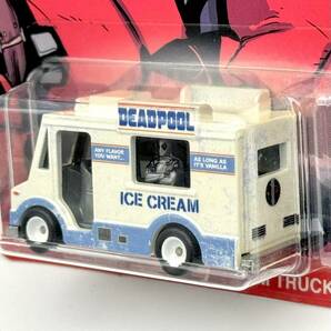 【HW】 デッドプール アイスクリーム トラック (白) Replica Entertainment Deadpool Ice Cream Truck HotWheels ホットウィールの画像2