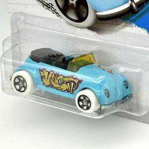 【HW】 フォルクスワーゲン ビートル コンバーチブル (水色) 2013 BASIC Volkswagen Beetle Convertible HotWheels ホットウィール