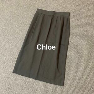 クロエ CHLOE タイトスカート レディース 40 ウール　