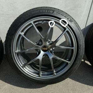 タイヤホイールセット(BBS、RI-A、ダイヤモンドブラック18+9.0J+45、Michelin pilot sport4、245/40/18）wrx s4に装着 ホイールナットなしの画像2