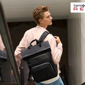 サムソナイト レッド Samsonite REDプラントパック 8 抗菌 ビジネスナイロンフォールディングトップ バックパック リュック 未使用の画像5