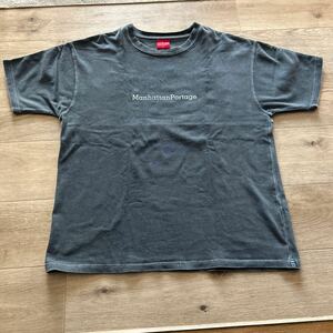 Tシャツ S Manhattan Portageくすみブラック BEAMS