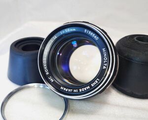 ★美品★MINOLTA ミノルタ MC ROKKOR-PF 58mm F1.4★完動品★