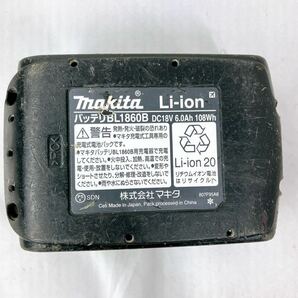 BL1860B マキタ makita 18V 6.0Ah 純正 リチウムイオンバッテリー ジャンク 充電不可 残量表示 1円スタート の画像6