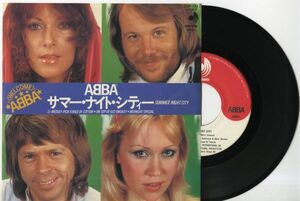 【洋楽 7インチ】 ABBA - サマー・ナイト・シティー / ピック・ア・ベイル・オブ・コトン/ disco mate / DSP-122