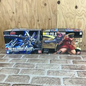  [4-267]【組立途中品】HGUC 1/144 ガンダムデルタカイ/MS-14Sシャア専用ゲルググ HG 2点 セット 